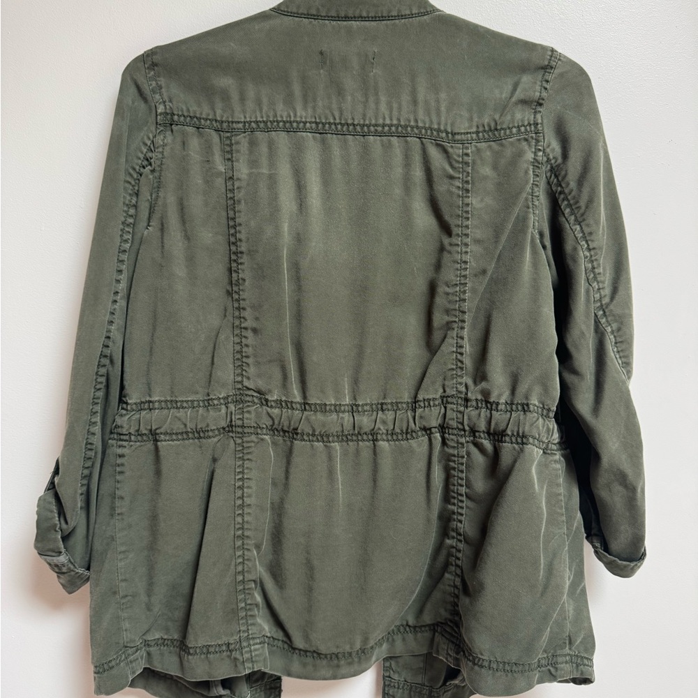 LOFT Women's Dark Green Utility Jacket - Picture 2 of 3